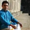 Portrait of Arjun Kumar, Indian classical mridangam percussionist.