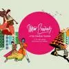 Promotional artwork for Uttar Pradesh Tourism featuring illustrations of Indian classical music, dance, spirituality and cultural heritage alongside the Uttar Pradesh Tourism logo and “#UmmazingUP” branding.