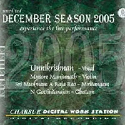 December Season 2005 by Unnikrishnan - Album Cover Art