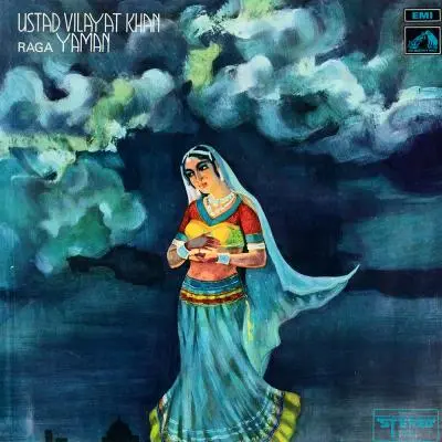 Raga Yaman by Vilayat Khan - Album Cover Art