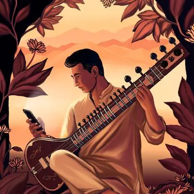 Text me when you reach by Rishab Rikhiram Sharma - Album Cover Art