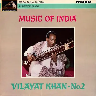 Music of India No. 2 by Vilayat Khan - Album Cover Art