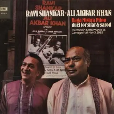 Raga Mishra Piloo - Duet for Sitar & Sarod by Ravi Shankar, Ali Akbar Khan - Album Cover Art