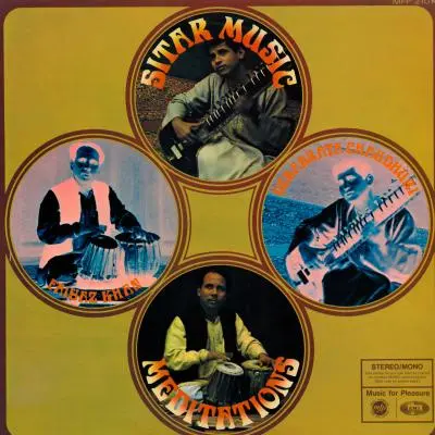 Sitar Music Meditations by Debu Chaudhuri, Faiyaz Khan - Album Cover Art