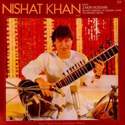 Nishat Khan with Zakir Hussain by Nishat Khan, Zakir Hussain - Album Cover Art