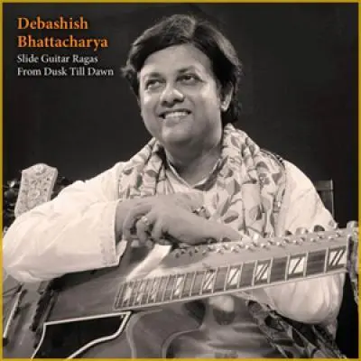 Slide Guitar Ragas From Dusk Till Dawn by Debashish Bhattacharya - Album Cover Art