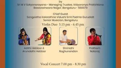 Youth Music Festival 2026 – Veena and Vocal Concerts