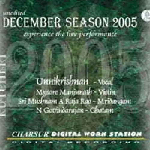 December Season 2005 by Unnikrishnan - Album Cover Art