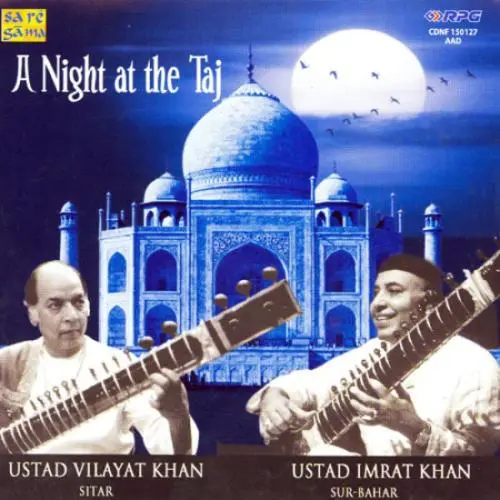 A Night at the Taj by Vilayat Khan, Imrat Khan - Album Cover Art