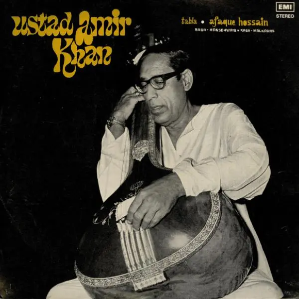 Raga Hansdhwani, Raga Malkauns by Amir Khan - Album Cover Art
