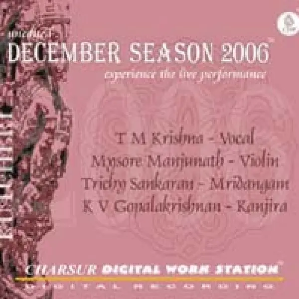 December Season 2006 by T. M. Krishna - Album Cover Art