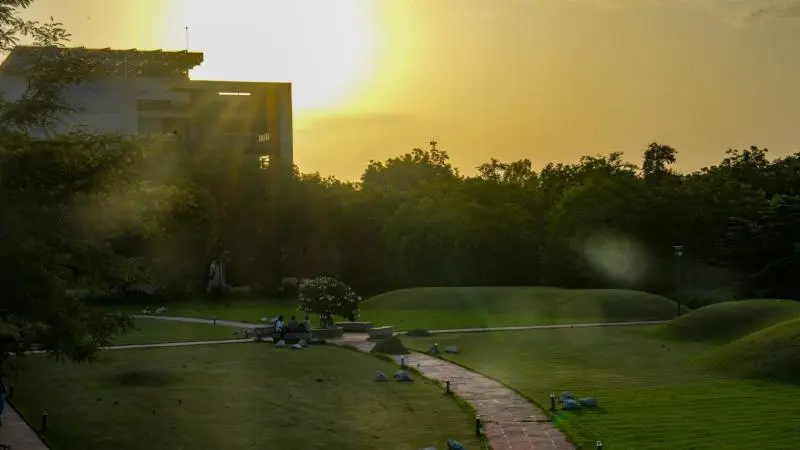 Patrick French Black Box is an intimate and modern performance space at Ahmedabad University, designed to place art and audience in close conversation.