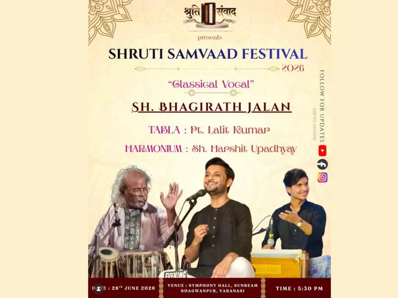 Shruti Samvaad Festival 2026 – Classical Vocal Recital by Bhagirath Jalan