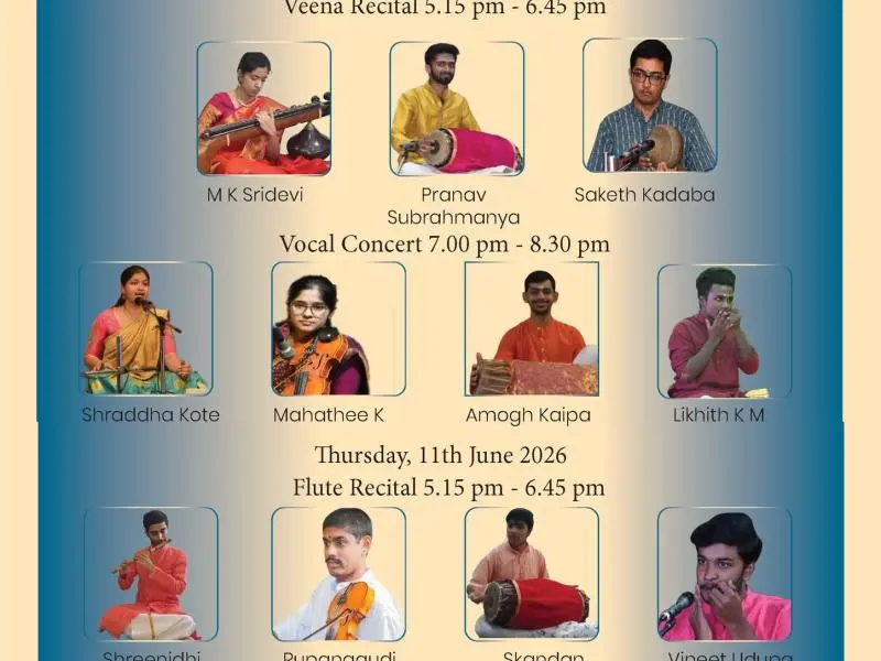 Youth Music Festival 2026 – Veena and Vocal Concerts